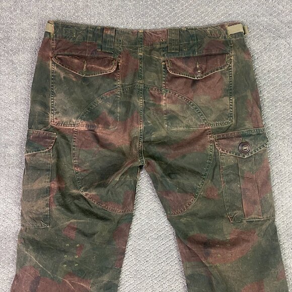 Polo Ralph Lauren Reversible Orange Camo Cargo Pants Mens 35 x 30 Measures 37x29 - Picture 6 of 16